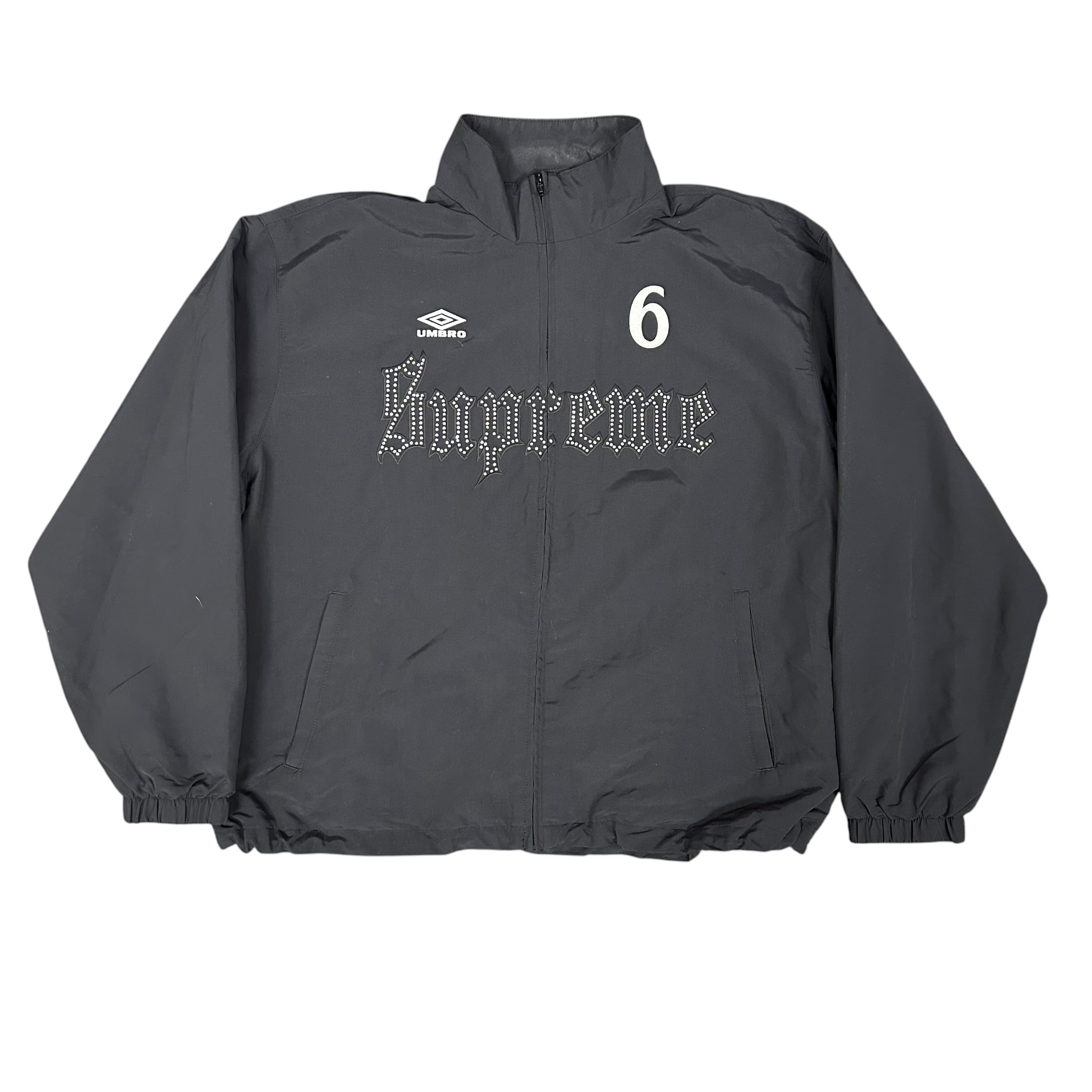 NEW Supreme x Umbro Rhinestone Track Jacket