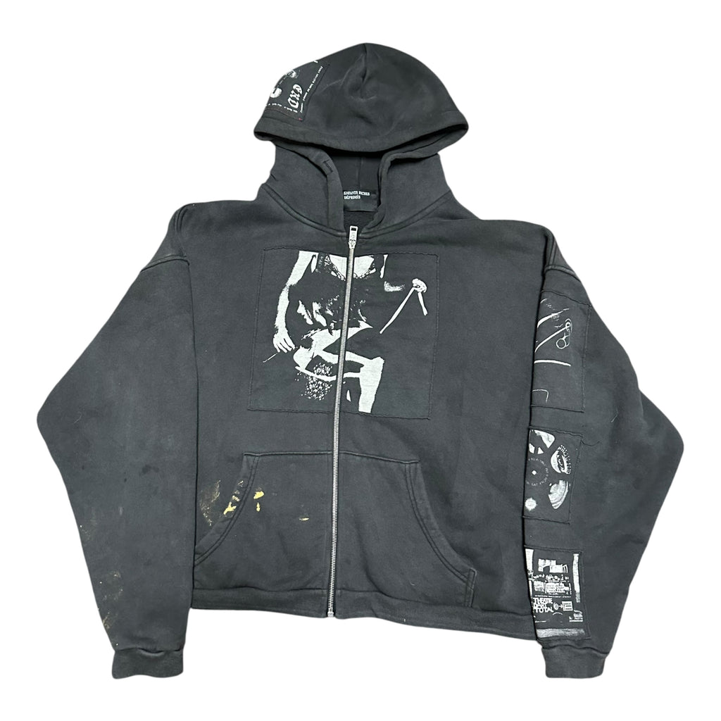 ERD Black "Asphyxiation Assemblage" Jacket(minor bleach stain)