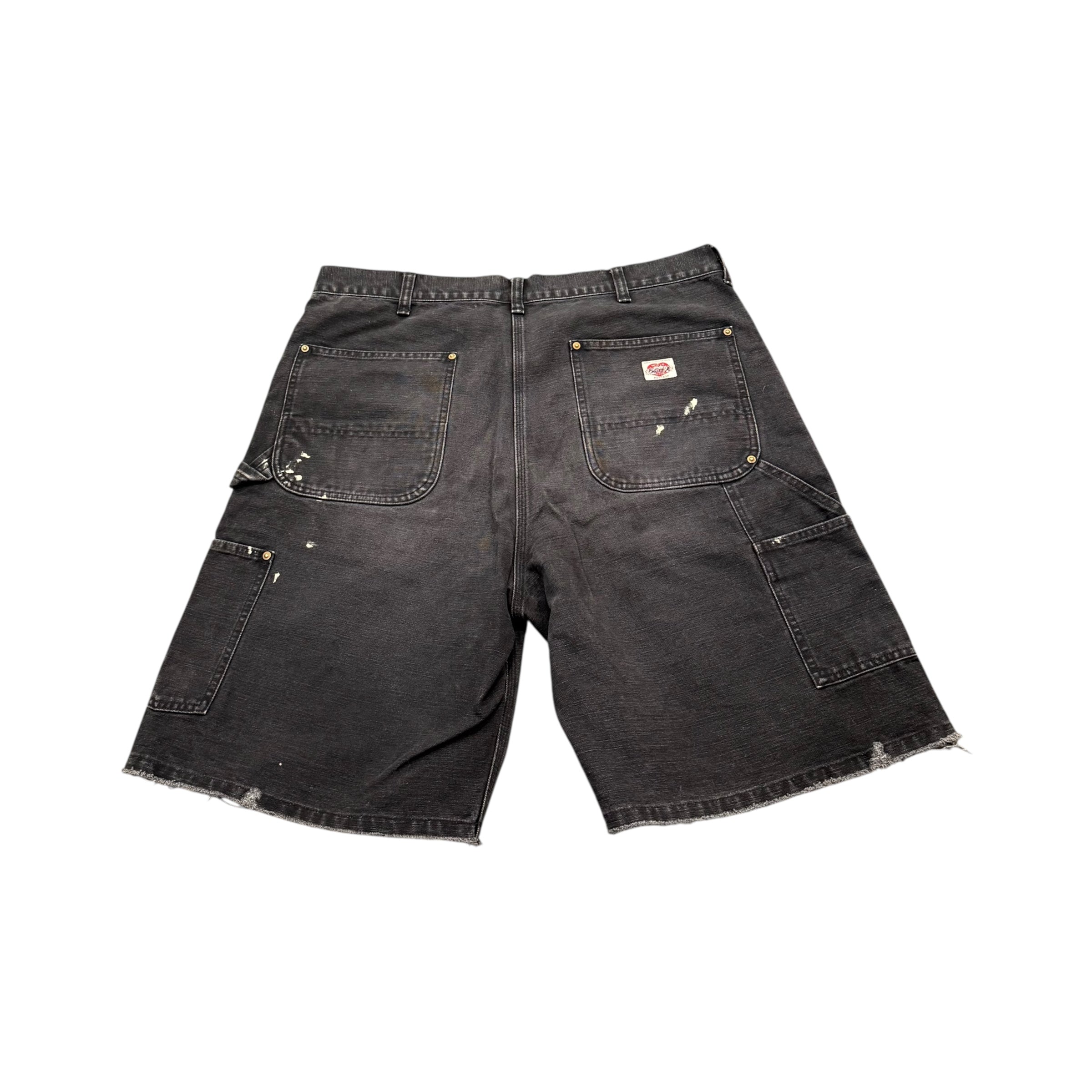 Saint Michael Black Double Knee Shorts