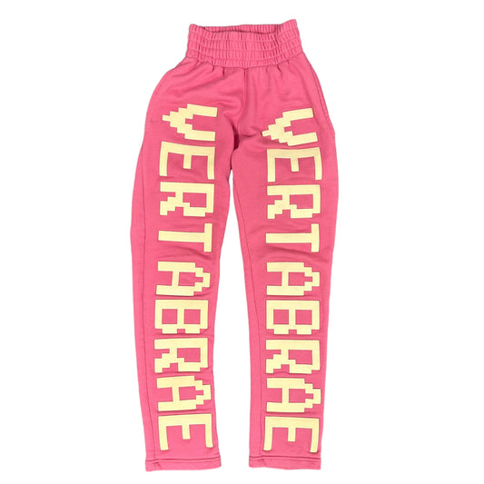 Pink Double Logo Vertabrae Sweatpants