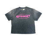 Sp5der Oval Star Black/Pink Tee