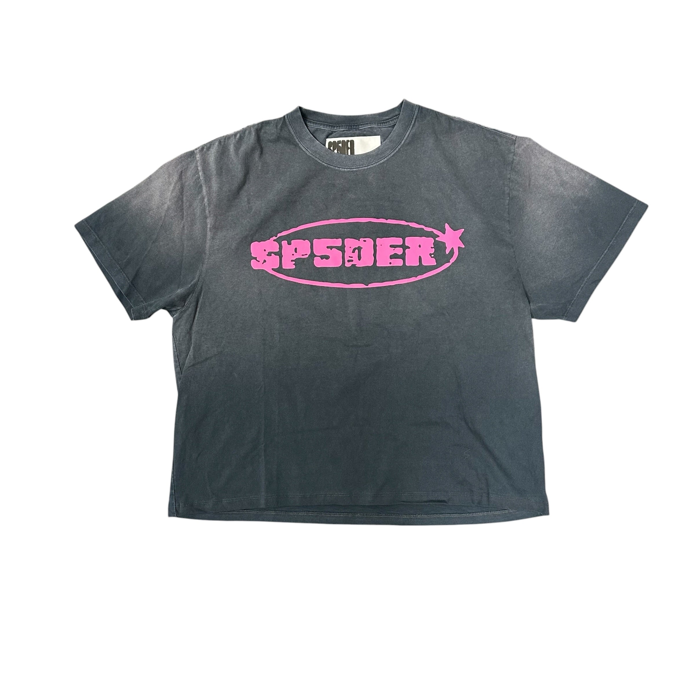 Sp5der Oval Star Black/Pink Tee