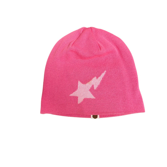 Bape Pink Star Beanie