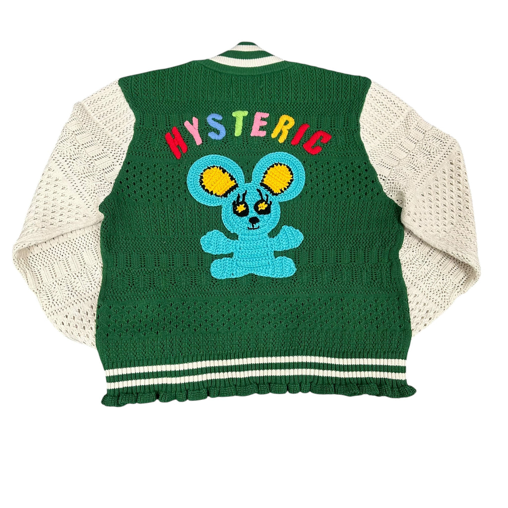 NEW Hysteric Glamour Mouse Knit Varsity Jacket