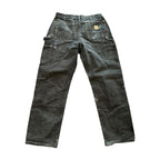 Carhartt Stained Black Double Knee (30x32)