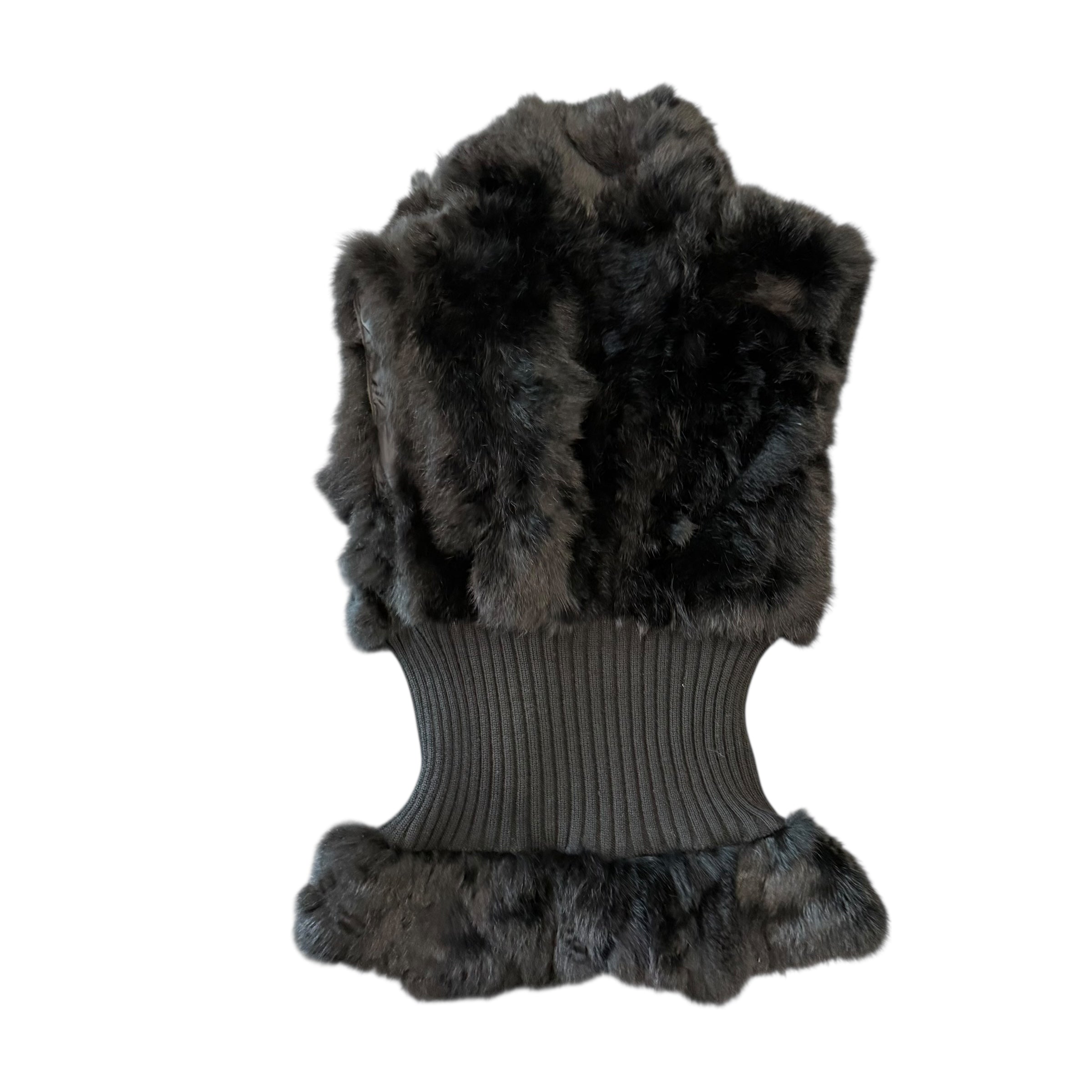 Guess Fur Vest Black FDWMNS