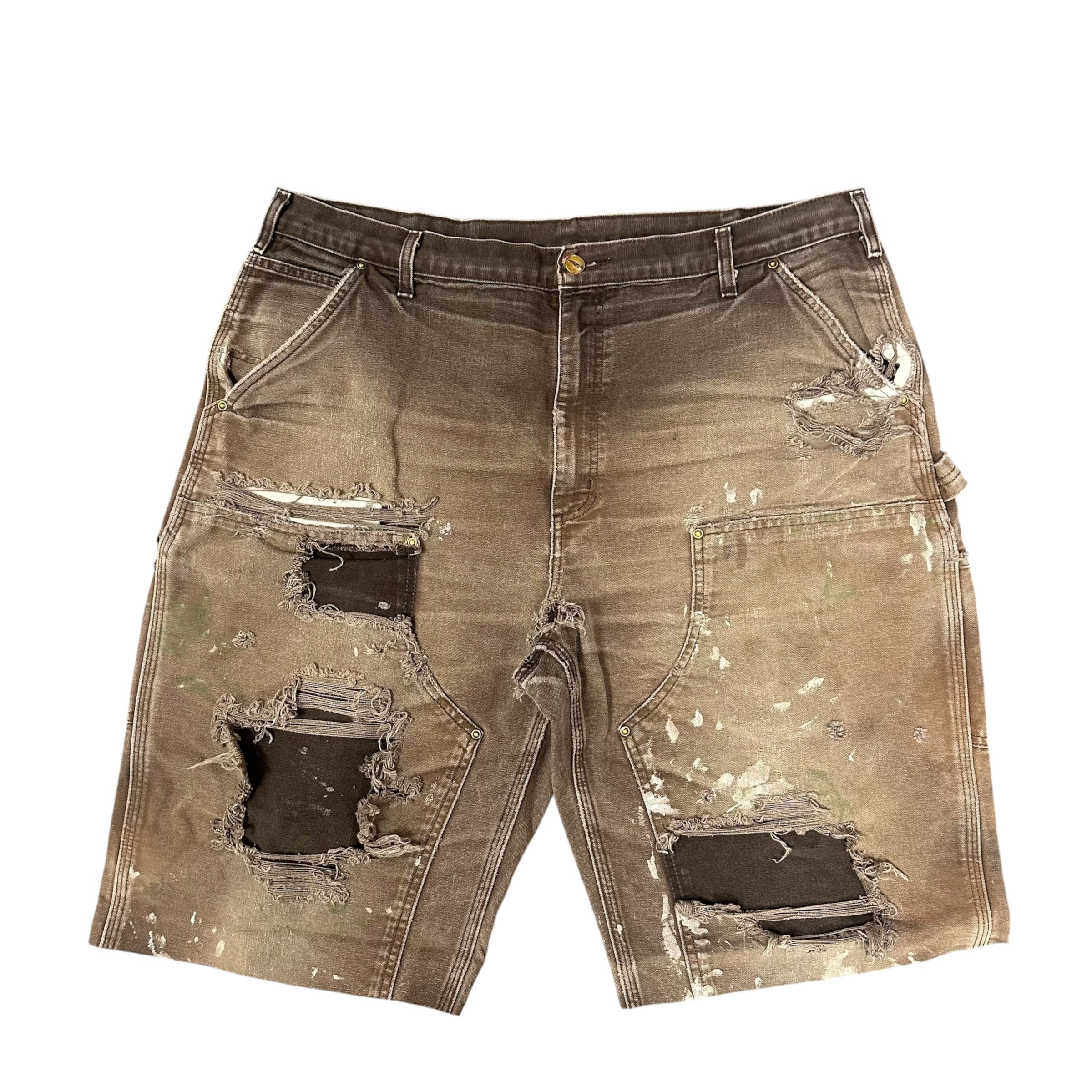 Vintage Carhartt Distressed Brown Double Knee Shorts