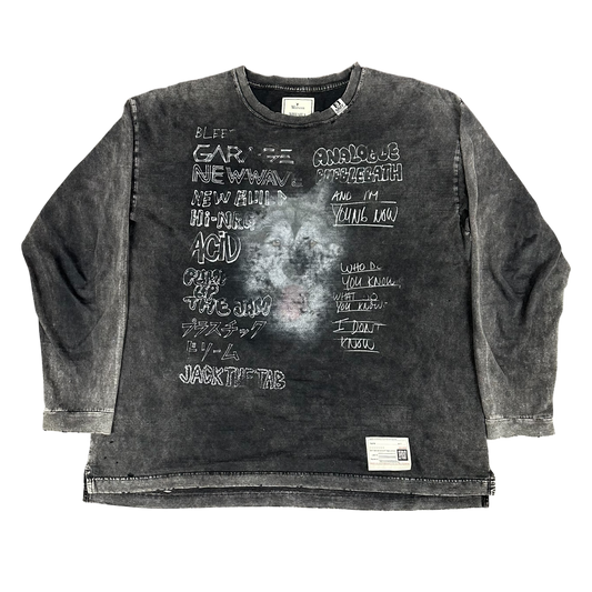 Maison MIHARA YASUHIRO Grey Distressed L/S Tee