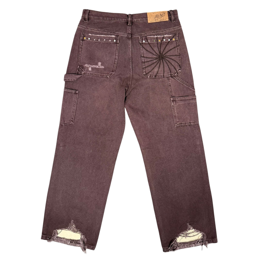 Birth of Royal Child Burgundy Carpenter Pants