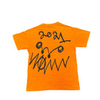 Supreme Asspizza Orange Triple Box Logo Tee