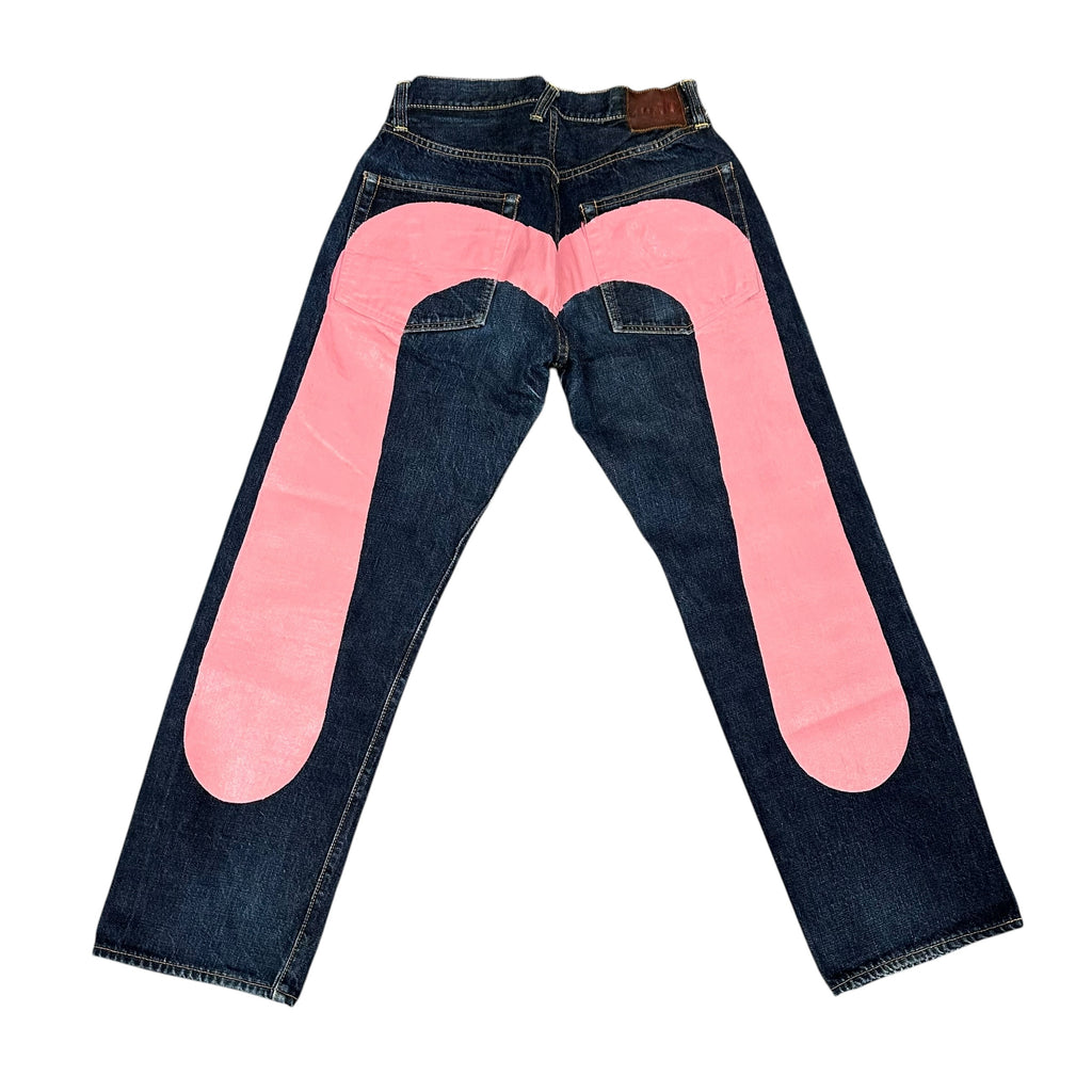 Evisu “No.2” Dark Blue/Pink Jeans (30x29)