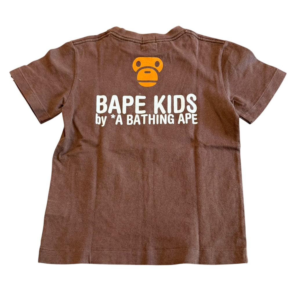 Kids Bape Baby Milo Brown Tee
