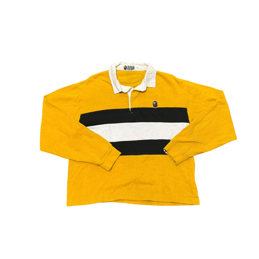 Bape Yellow Polo L/S