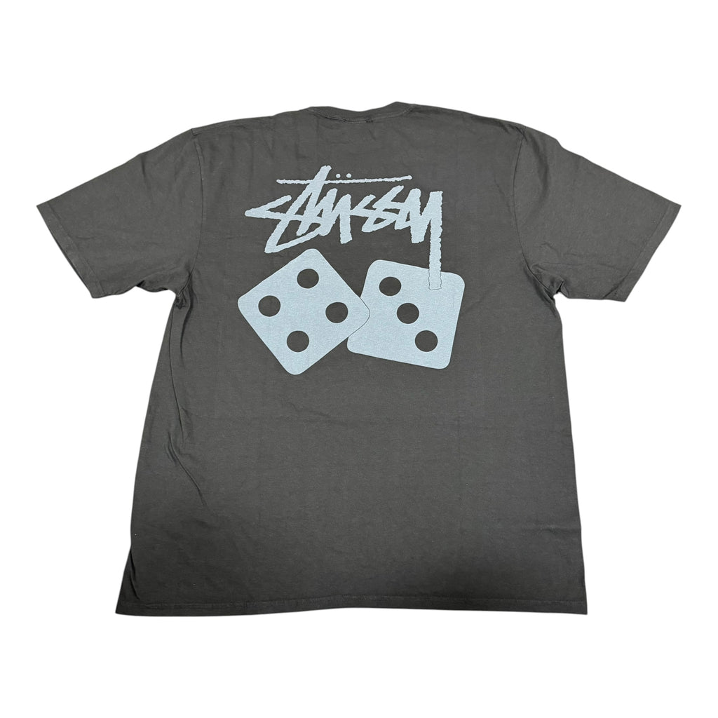 NEW Stussy Dice Dyed Black Tee