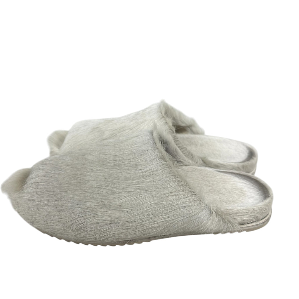 Rick Owen Fur Slides “White” (No Box)