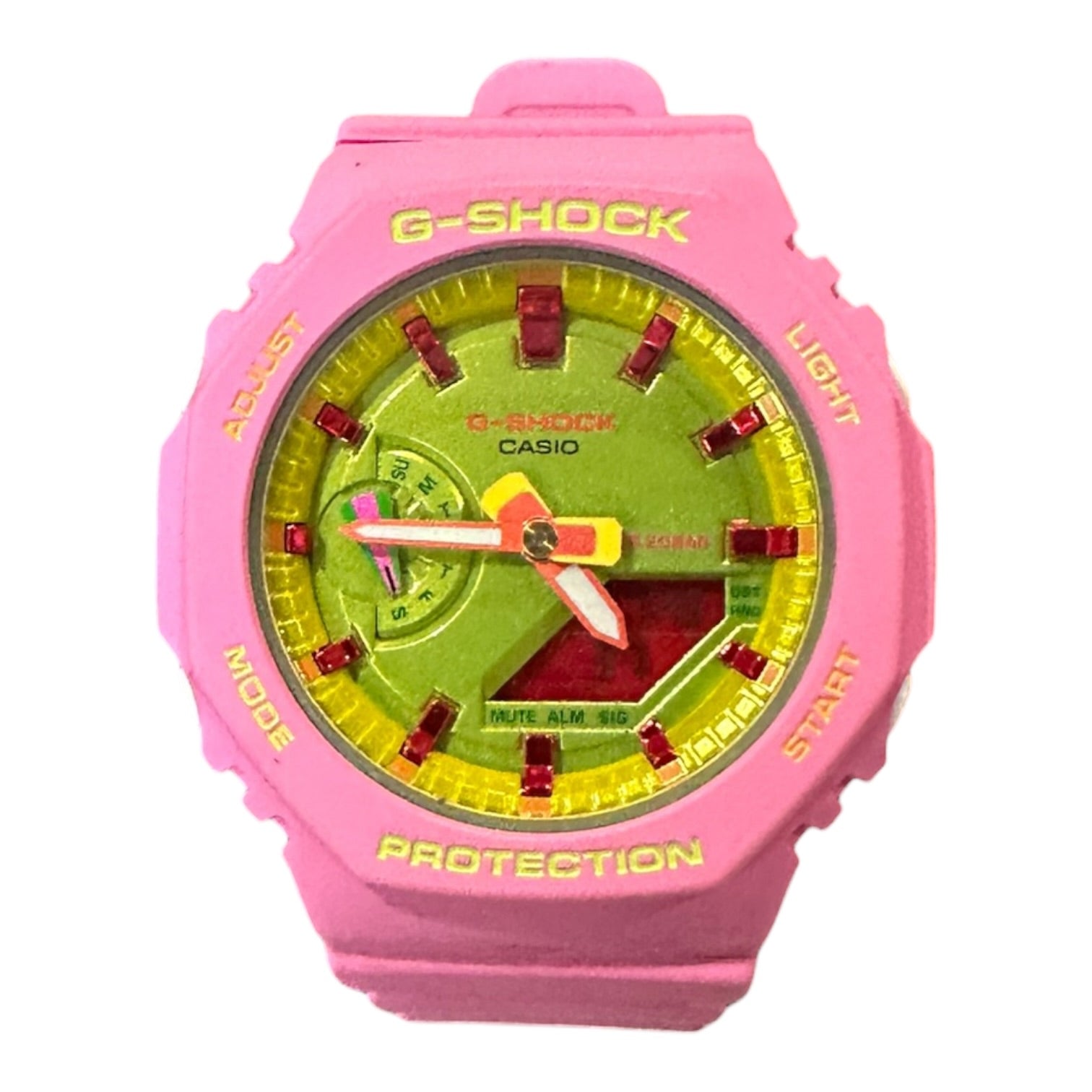 G Shock Pink/Green Watch