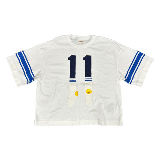 White Kapital Sock Football Tee