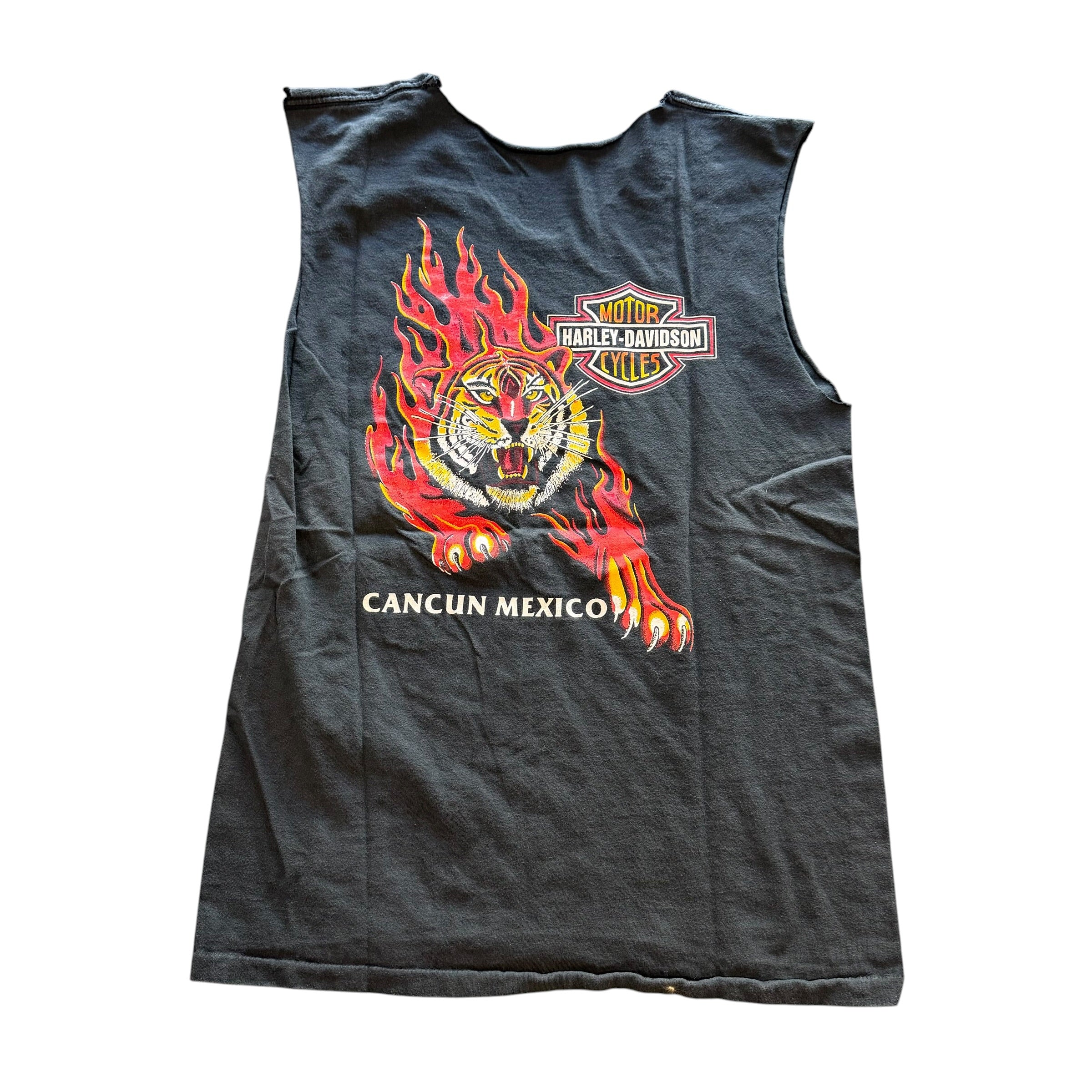 Vintage Harley Davidson Cut Off Shirt