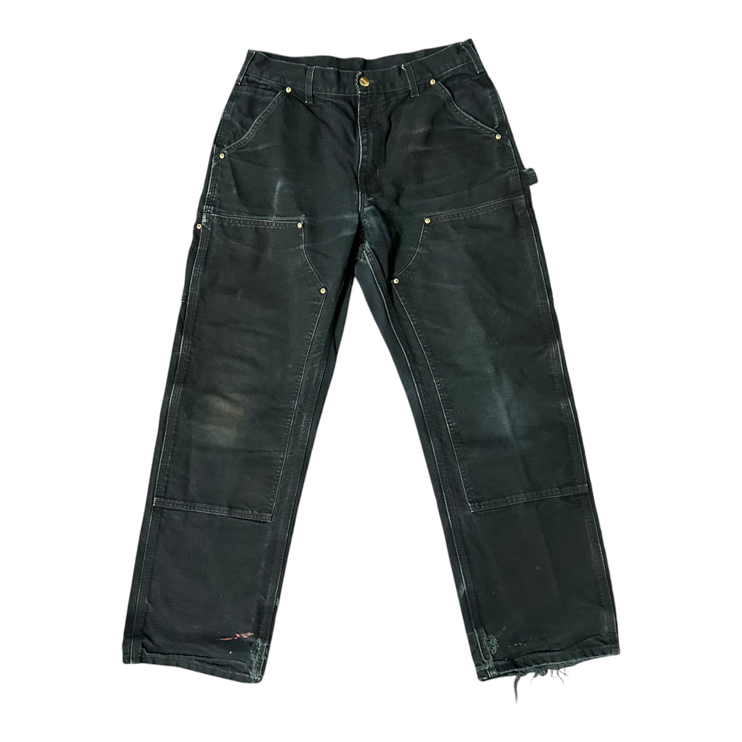 Vintage Carhartt Black Double Knee(32x30)