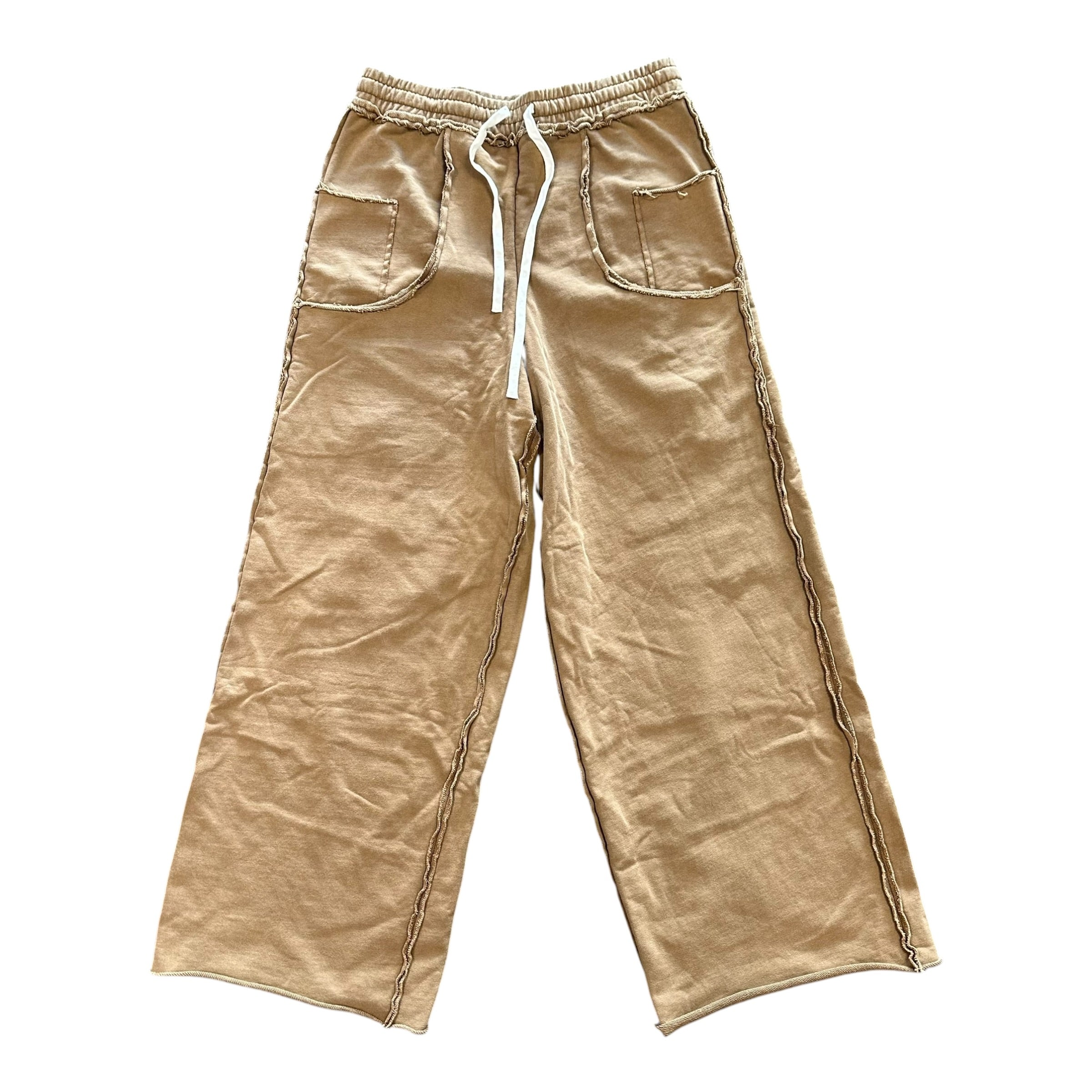 HMDD Brown Exposed Seam Sweatpants