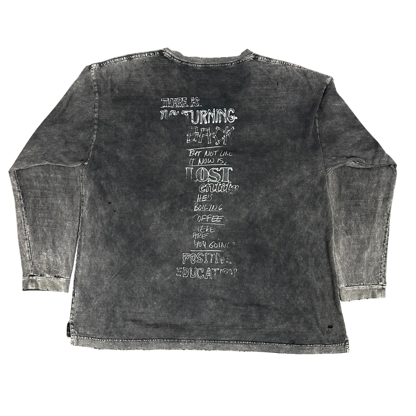 Maison MIHARA YASUHIRO Grey Distressed L/S Tee