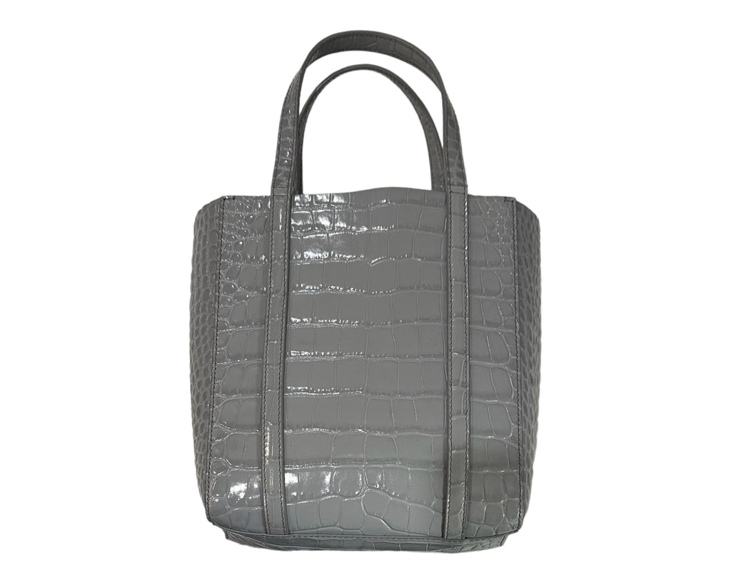 Balenciaga Grey Croc Bag