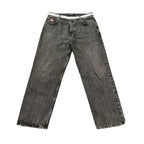 Balenciaga Embroidered Baggy Wide Denim Pants