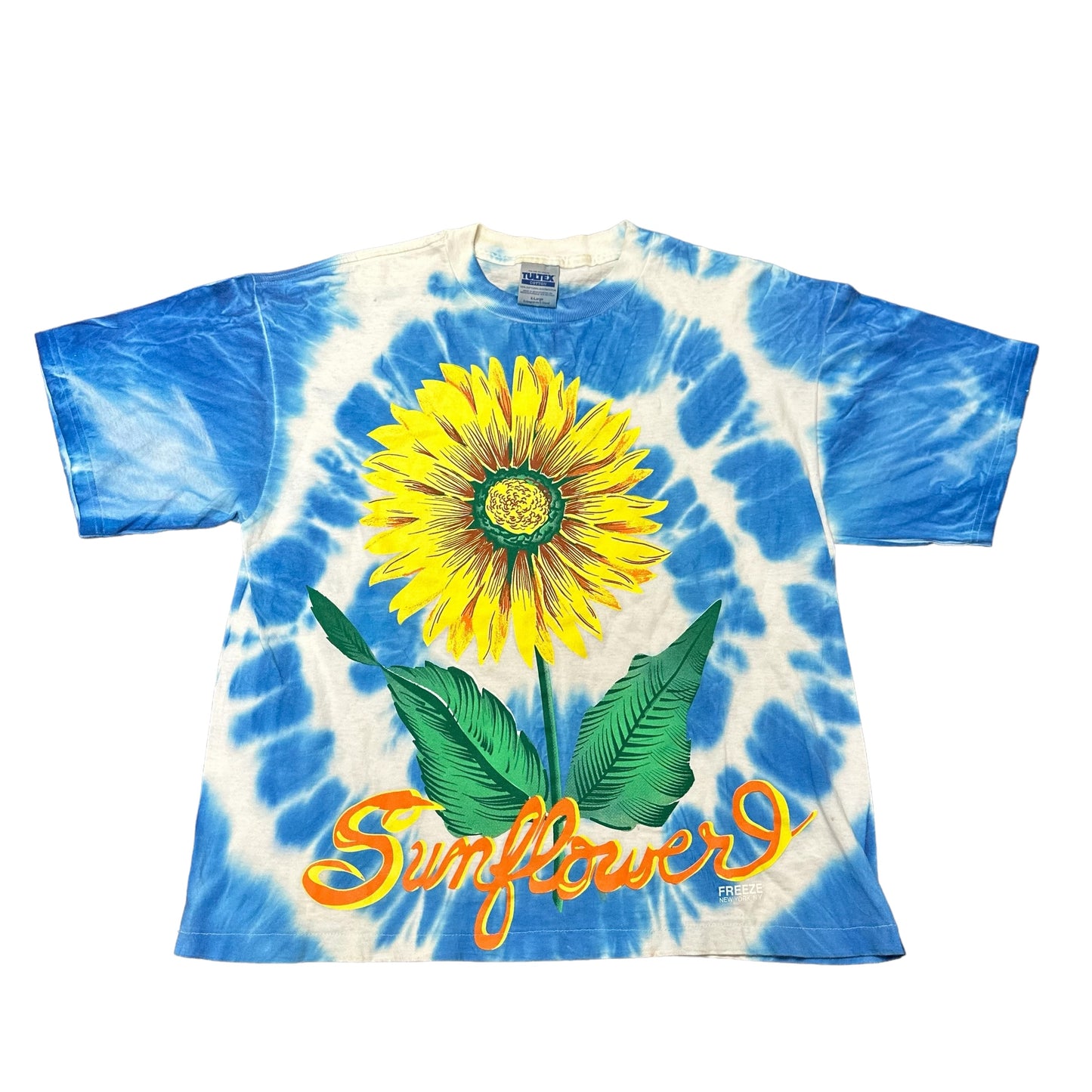 Vintage Sunflower Tie Dye Tee