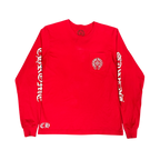 Chrome Hearts Scroll Red L/S Tee