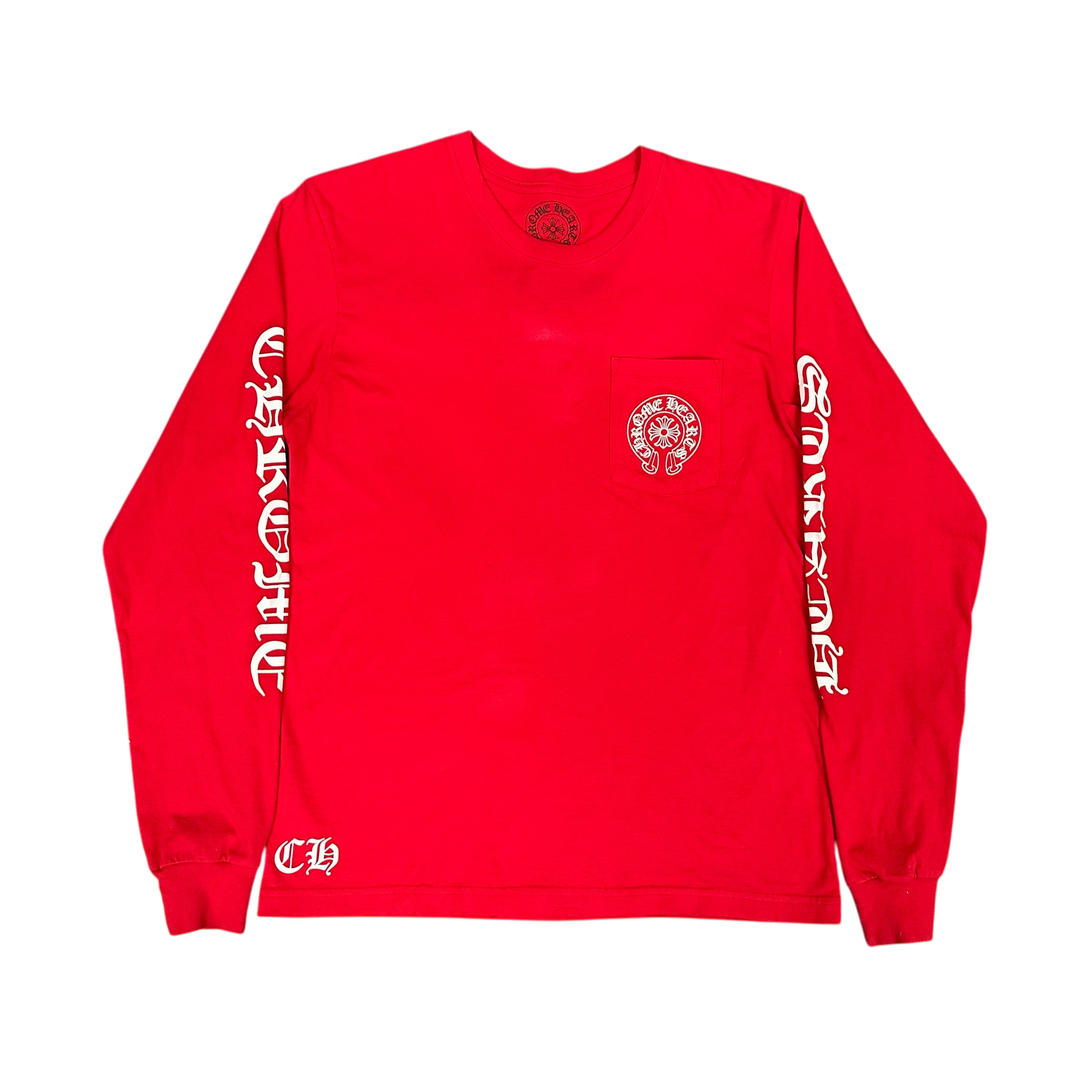 Chrome Hearts Scroll Red L/S Tee