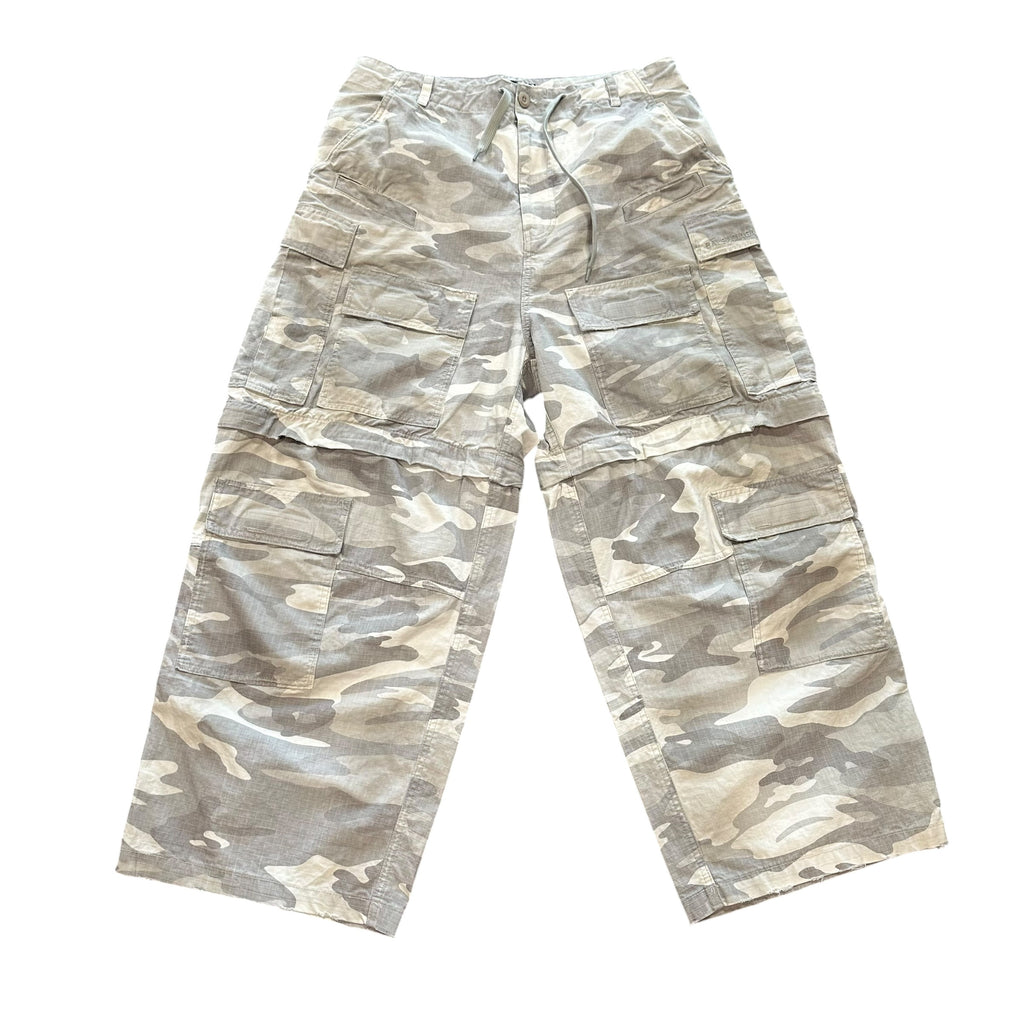 Balenciaga Cargo Camo Convertible Pants