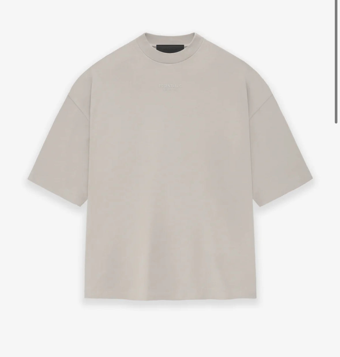 Fear Of God Essential Tee Silver Cloud