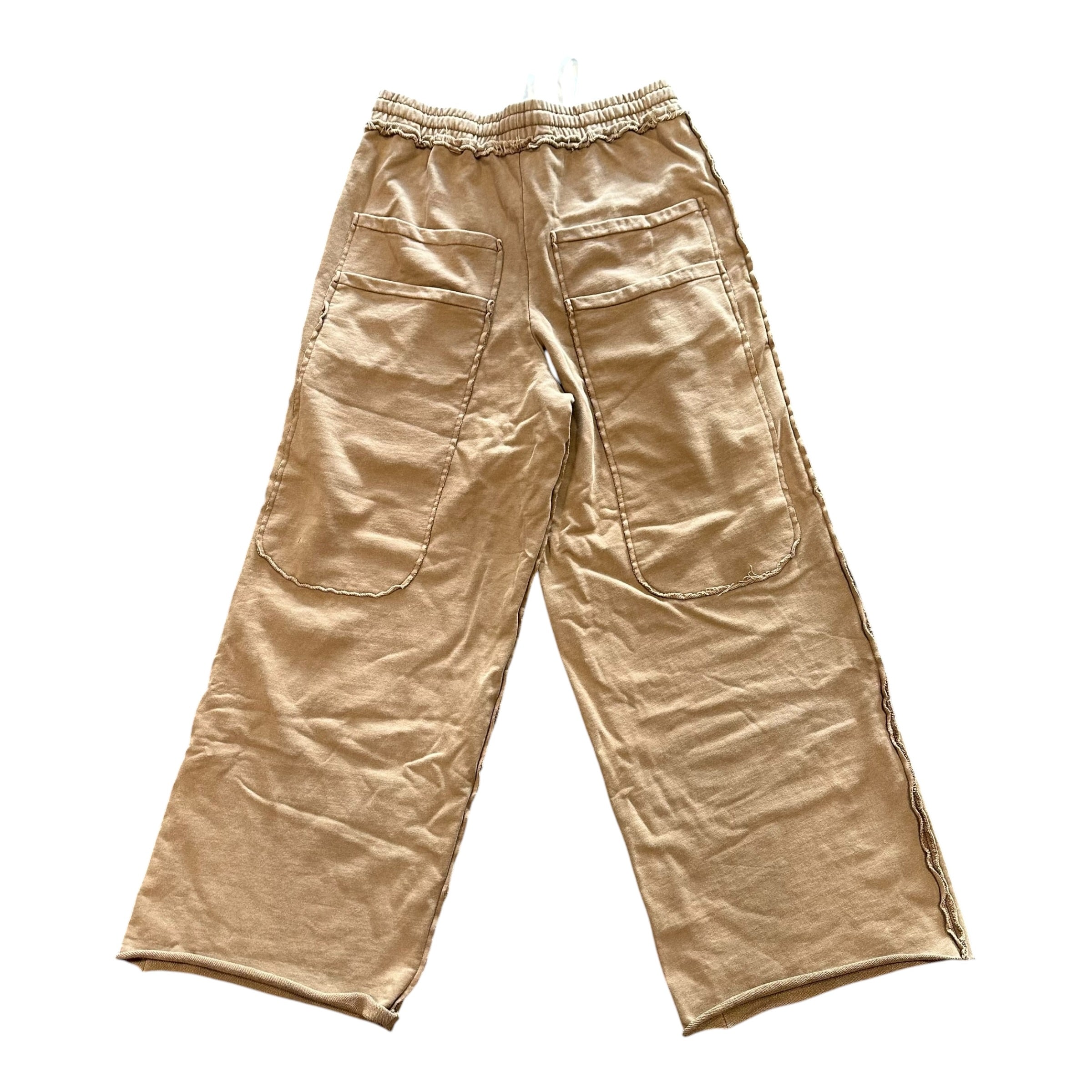 HMDD Brown Exposed Seam Sweatpants