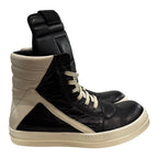 Rick Owens Black Leather Geobasket