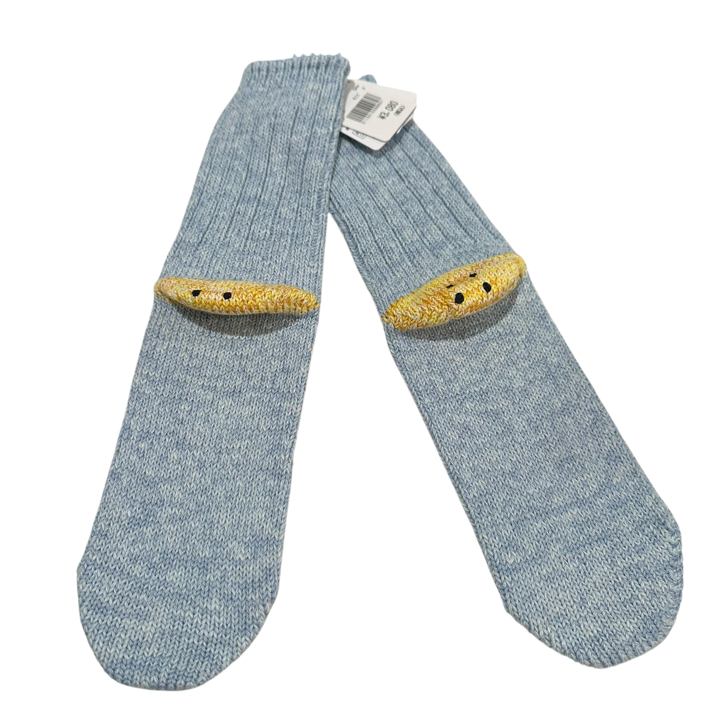 New Kapital 56 Yarns Smiley Socks Blue