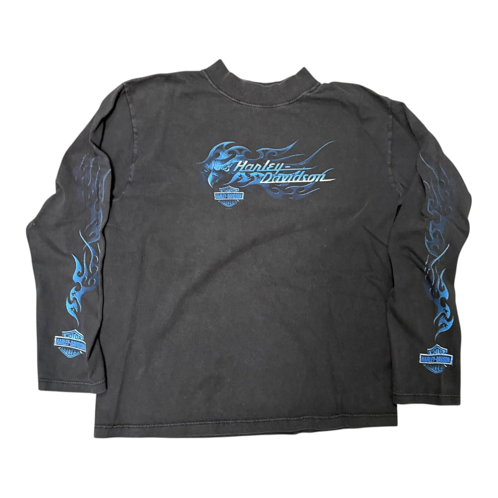 Vintage Black Faded Harley Longsleeve Shirt