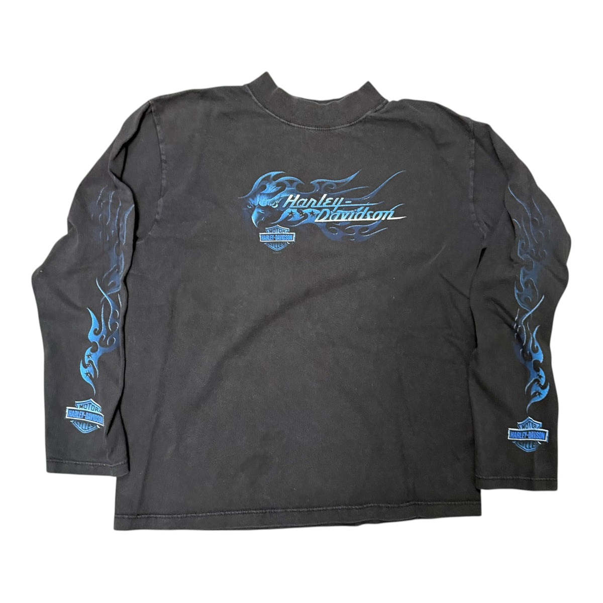Vintage Black Faded Harley Longsleeve Shirt