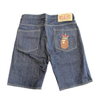 Bape Ape Crown Denim Shorts