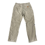 Vintage Carhartt Olive Green Distressed Double Knee(32x32)