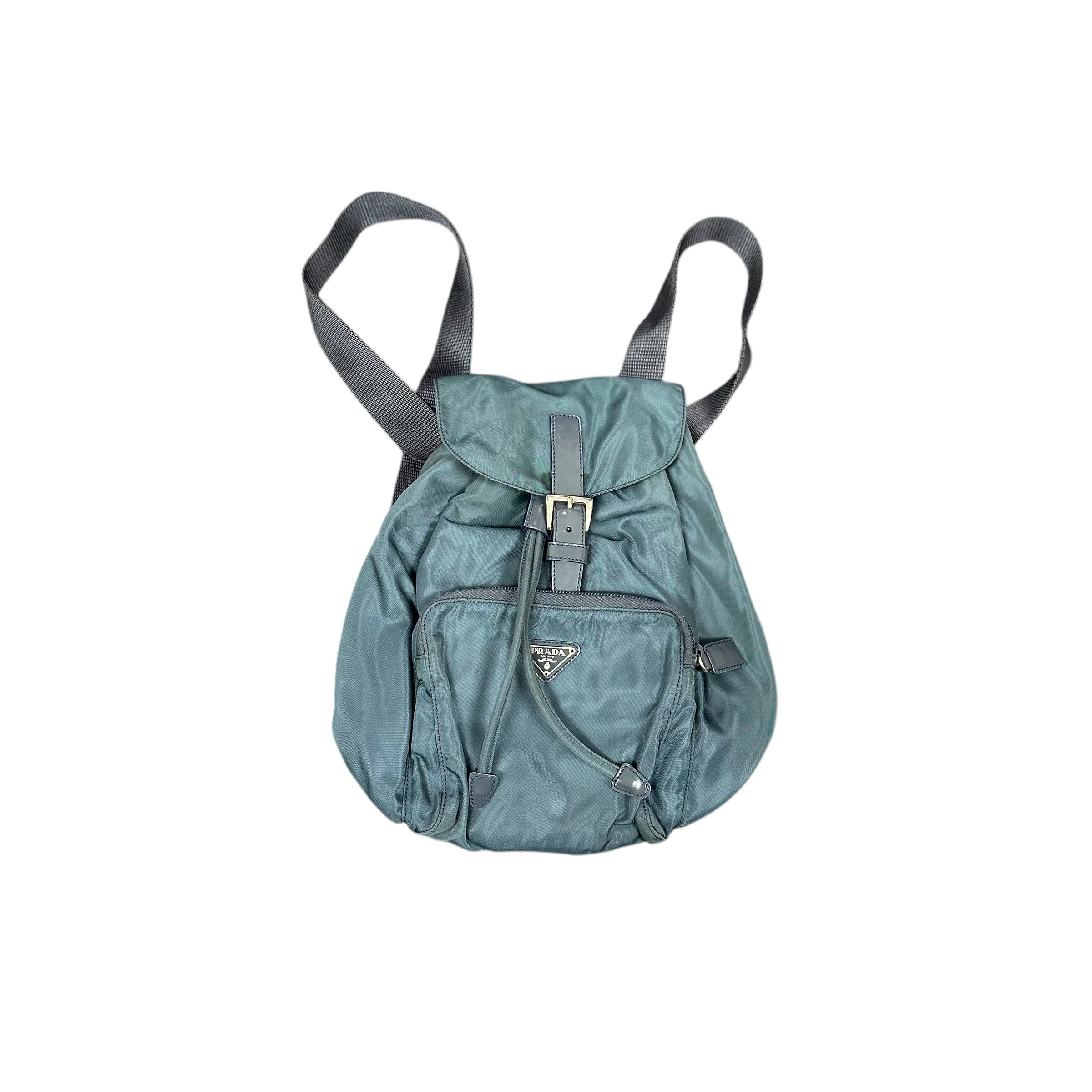 Vintage Prada Mini Backpack Blue