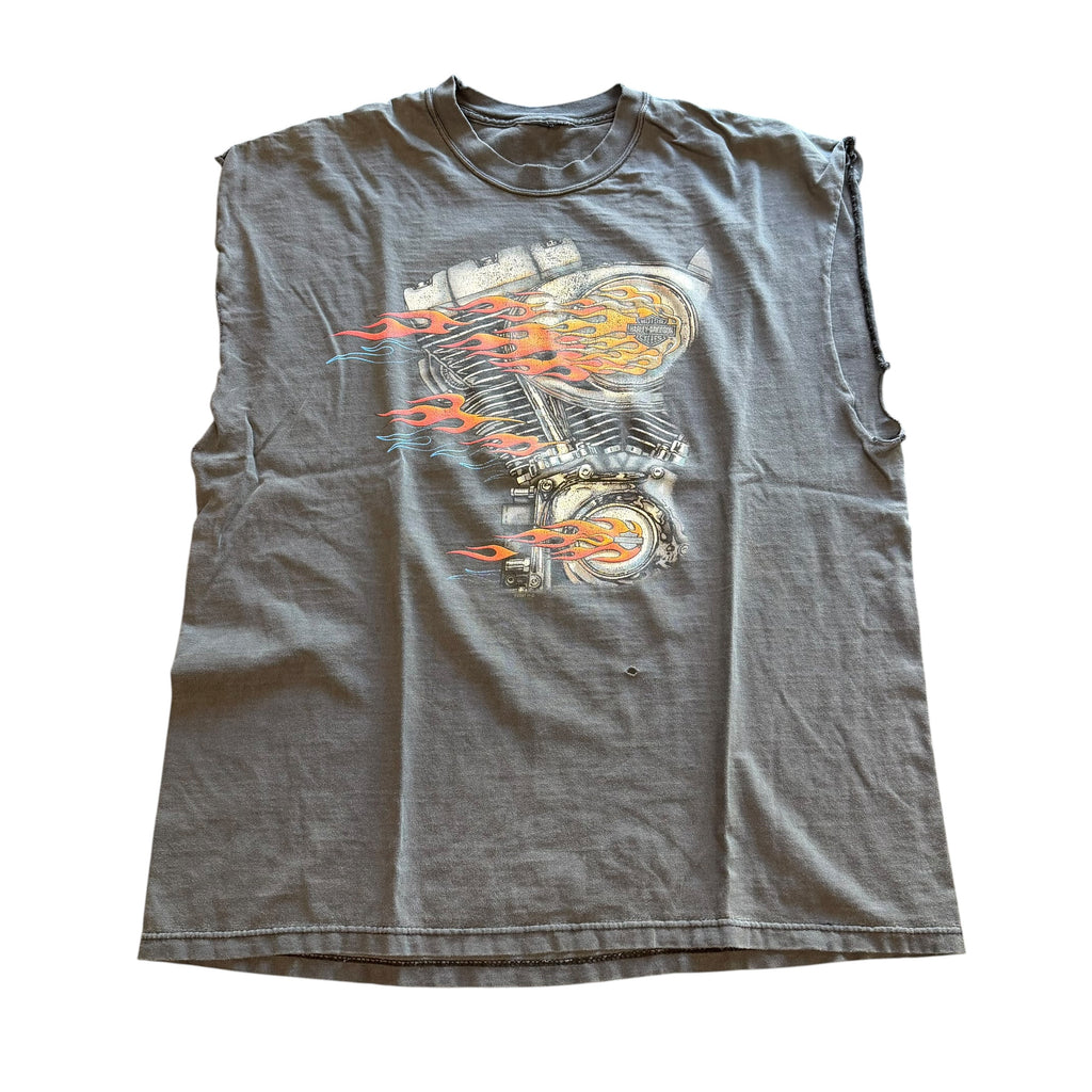 Vintage Harley Davidson Cut Off Shirt