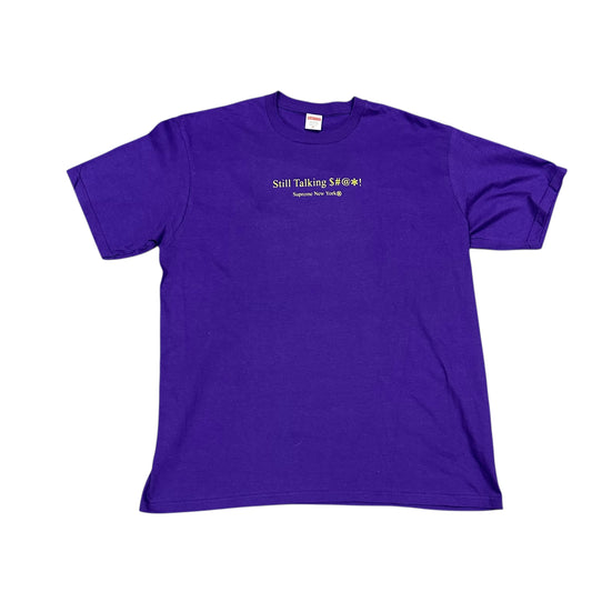 Supreme Still Talking Shit Tee Purple