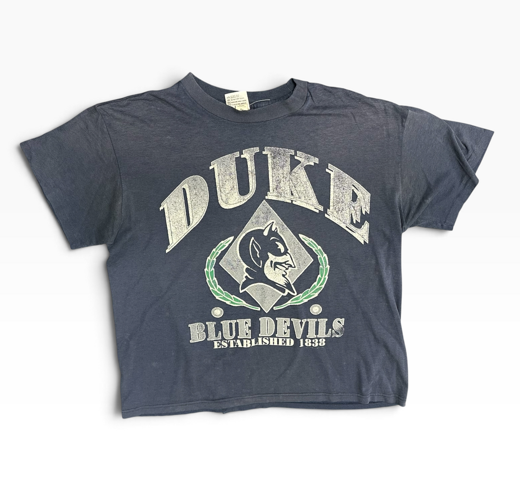 Vintage Dark Grey Duke Blue Devils Tee