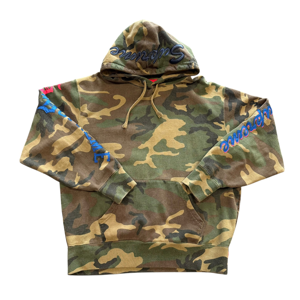 Supreme Multi Logo Camo Hoodie