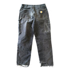 Carhartt Distressed Black Double Knee (34x32)