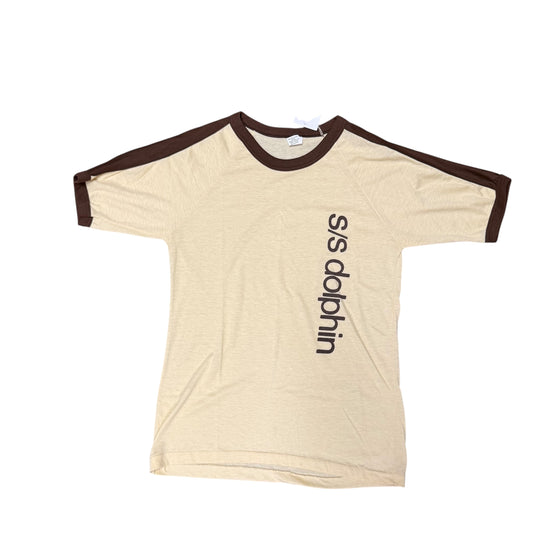 Vintage S/S Dolphin Ringer Tee