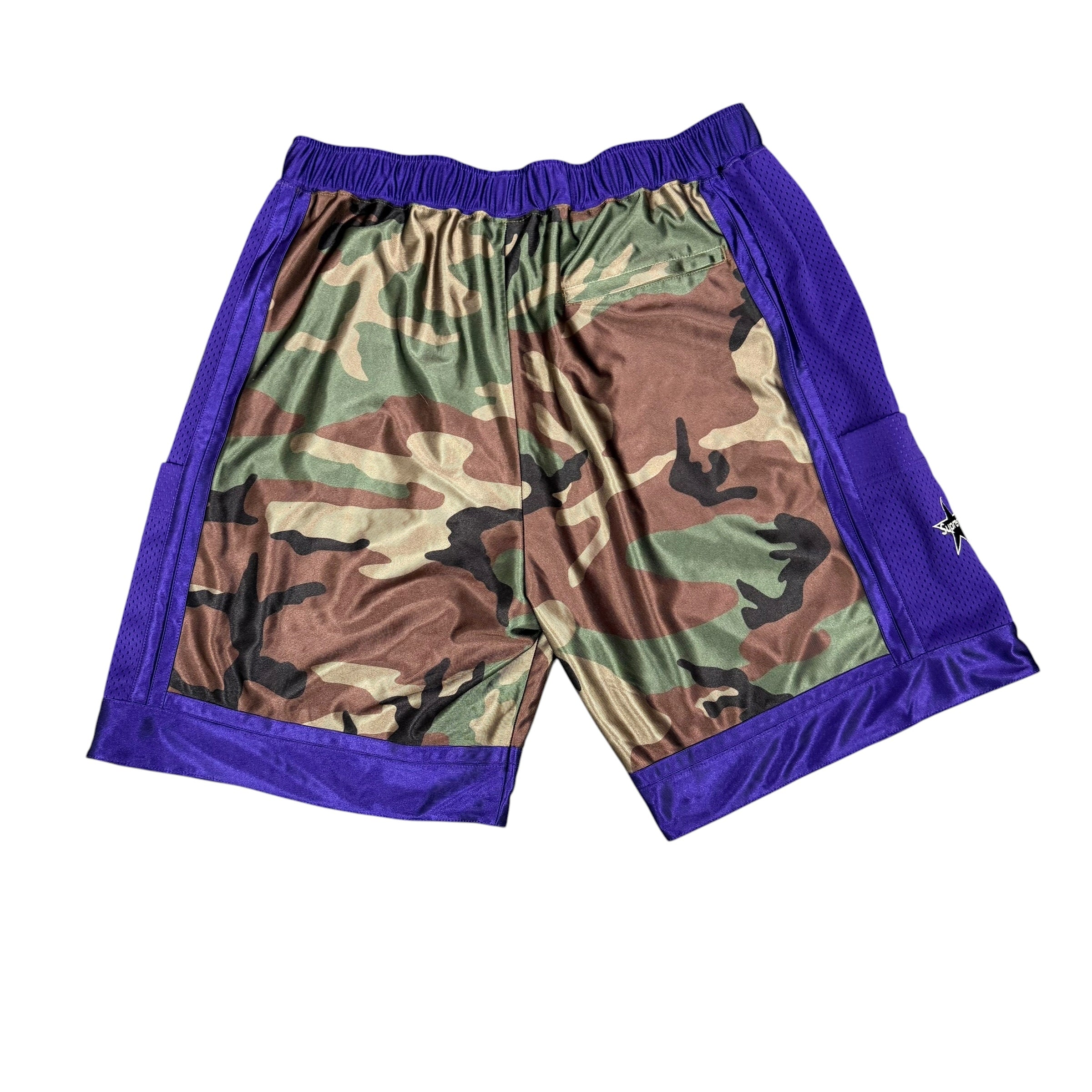 Supreme Side Pocket Basketball Shorts Woodland Camo