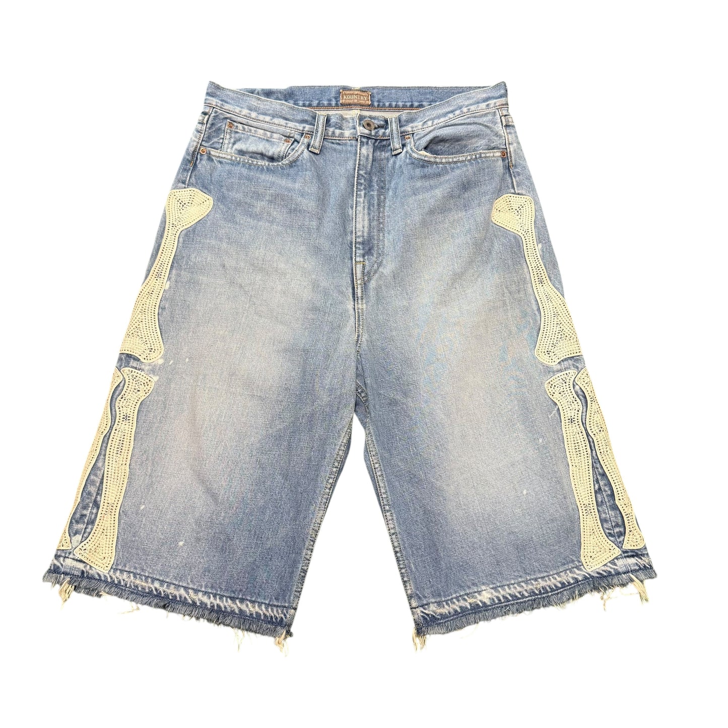 Kapital Denim Bone Shorts