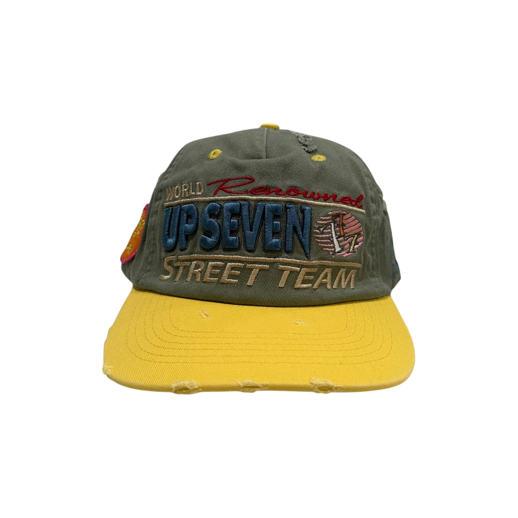 New Up7 Trucker Hat Green/Yellow SnapBack