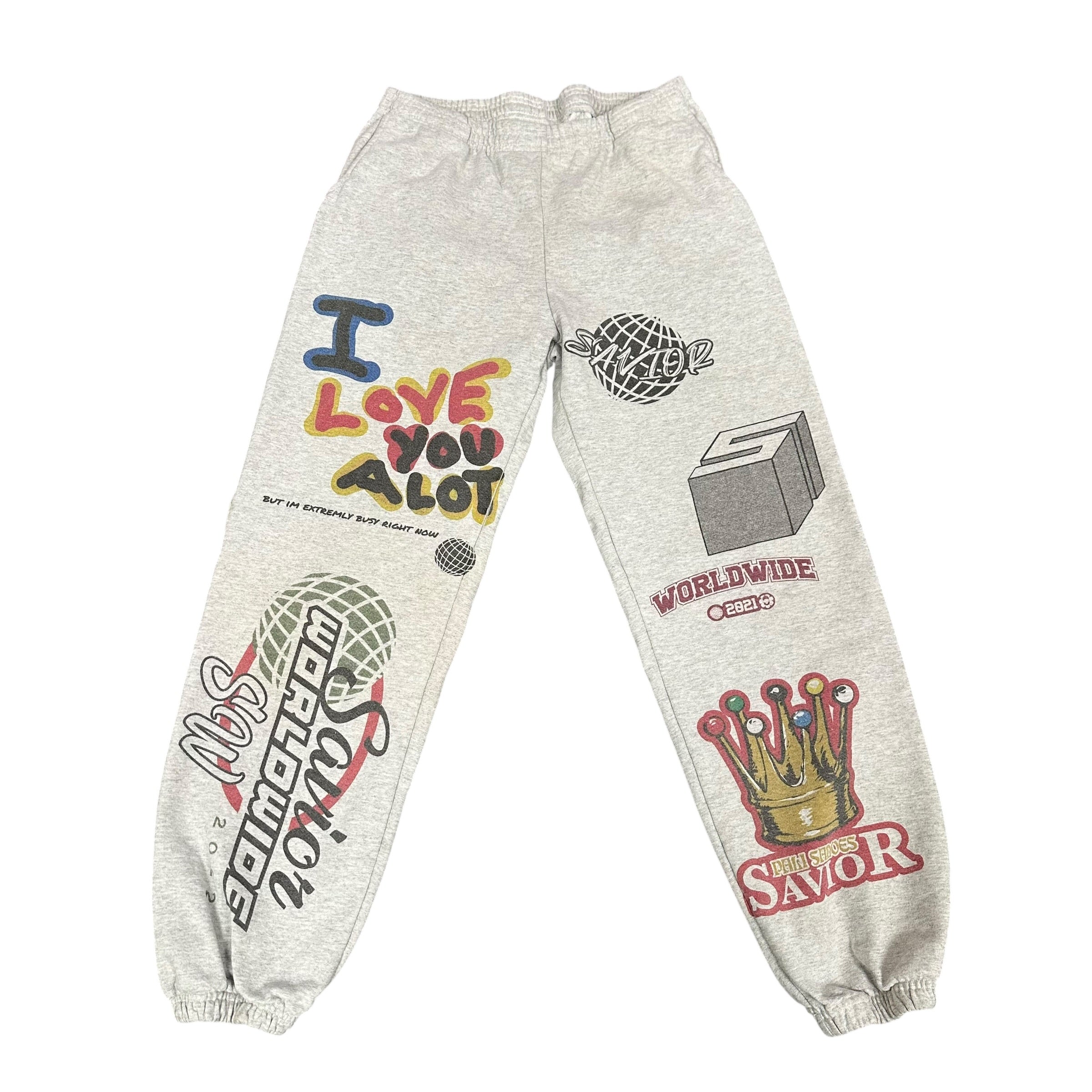 Savior Grey Logo Sweatpants